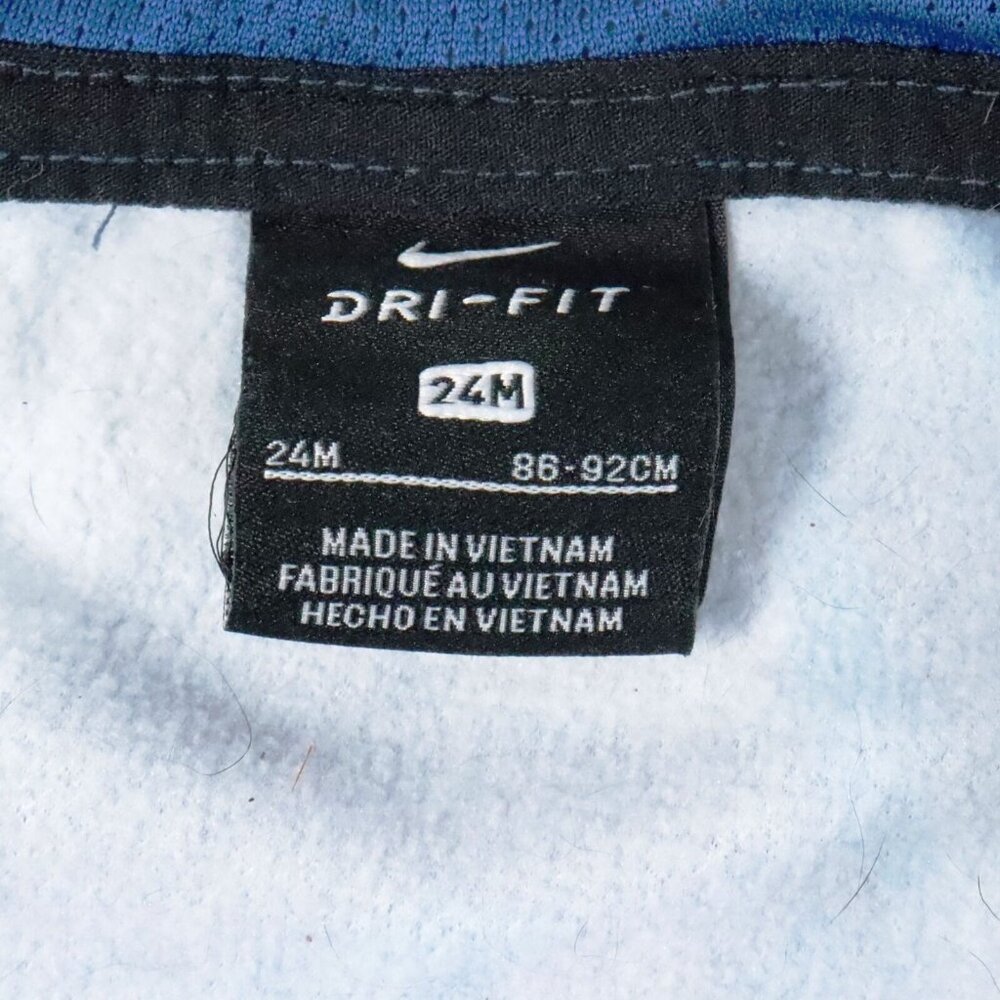 Nike Toddler Baby Boy's 24M Blue Dri-Fit Zip-Up Hoodie Sweatshirt - Picture 4 of 5